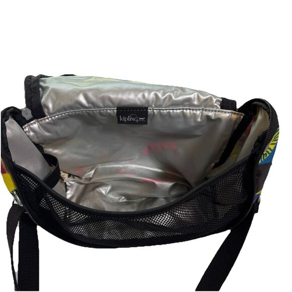 Kipling AC7256 Kichirou Lunch Bag Crossbody Bag 496 Abstract Print Colorful - Picture 5 of 8